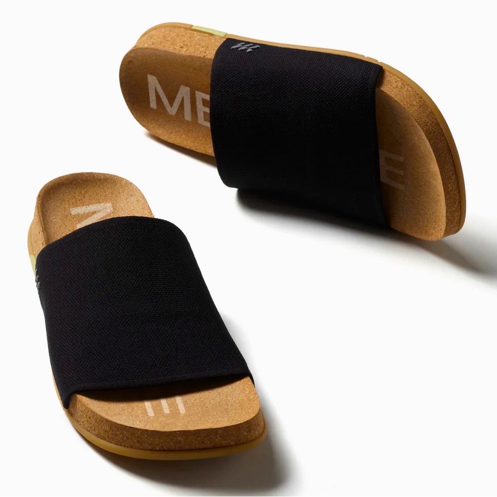 MESSAGE Shaw Black Slide Sandals size 44